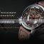 Hannah Martin 6014 Stylish quartz watches for men chrono calendar color dial fashion leather watches men wrist brand