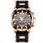 BIDEN 0140 men's Quartz Top Brand Fashion Stainless Steel Casual Cool Wristwatch 30 Meter Waterproof