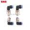 SNS NRHL Series brass pneumatic PU pipe high speed elbow rotary fittings