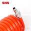 SNS wholesale ACLW series Spiral Air Hose flexible pu tube with connector