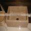 CE certificate narrow sink blue and white vessel sink