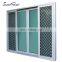 Waterproof triple glass soundproof windows aluminium frame frame glass sliding doors with fly screen