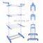 Wing-shaped shelf balcony free perforation drying rack three-layer towel rack floor-to-ceiling indoor and outdoor clothes rail
