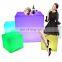 led cube rgb 50x50x50 /cordless design plastic led lighted color changing glow cube bench outdoor furniture for event nightclub