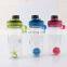 Outdoor Gym Mini Portable Plastic Blender Protein Shaker Bottle