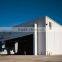 Low cost long span steel arch hangar