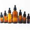 Amber Dropper bottles Pilfer Proof Cap bottle empty glass bottles essential oil perfume bottles
