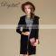 High Quality 100% Cashmere Knitted Coat Long Hooded Cardigan with Casual Style Solid Pattern for Winter Season