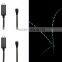 Micro USB2.0 Charge Sync Data Cable with with visible flowing current lighting