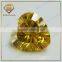 AAA Grade Gemstone Heart Shape Yellow Millennium Cutting CZ Gems For Jewelry Decoration