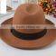 Black /Brown 56-58cm Popular European style wool dome hat cheap mens vintage fedora hats wholesale