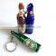 led beer bottle shape keychain,custom bottle shape keychain with projector,promotional led bottle projector keychain