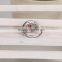 cheap price oval shape hand setting natural garnet black small stone 925 sterling silver ring