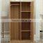 2 Wooden Color Doors Bedroom Wardrobe Designs