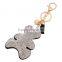 Rhinestone Bear Keychain Cute Bling Keychain 18K Gold Keyring and Lobster Clasp