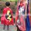 Wholesale boys Fashion Superhero Cape,2016 Halloween Black capes with mix colors,cosplay costume capes