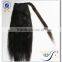 The new fashion top quality 100% human ponytail hair clip in hair extensions