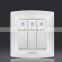 2015Nice design 3 gang 1 way electric wall switch/LED electric switch