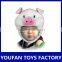 plush animal head hat pig shape hats