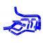 Top quality custom logo auto parts u shape rubber radiator hose