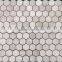 Timber White Hexagon Marble Mosaic Tiles on huge quantity supply