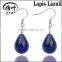 Natural semi precious stones drop pendant ball Earrings