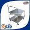Customized 2 layer metal food trolley manufacturers