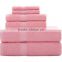 100 cotton six piece high quality gift bath towel set