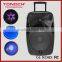 Portable PA 8'' amplified speakers, active sound system, with built in BATTERY