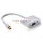 100% Brand New factory price Mini Display Port DP to HDMI VGA Adapter Cable for Apple MacBook surface Pro