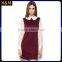 white collar Smart casual dress Office dress Autumn dress