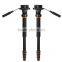 Q228 China factory 63'' aluminum camera monopod 15kg load golden telescopic camera monopod selfie stick for digital DSLR camera