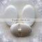 fashion oval white resin buttons one hole button for decoration