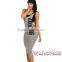 Dear-lover Amazing Graphic Print Black Midi Dress