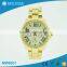 2015 woman roman numbers elegance watch price with golden plating
