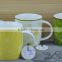 11OZ flower design with bright color decal print tea cups, shiny surface porcelain mug, KL5016-336