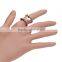 Classic 18k Gold Plating Austrian Crystal Leaf Rose Wedding Ring