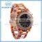 Japan Movt 3 atm Waterproof Geneva 2015 Women Watch Stainless Steel Case Back