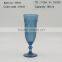 press Wine goblet,Hiball,DOF, sundae cup color glass in ink blue with sakura design embossed
