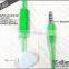 Cheapest High Quality earphone with mic and 3-button volume control for mobile phone nice to advertising company