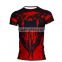 Sublimation printing T-shirt custom fitness yoga tops breathable quick dry custom fitness wear