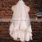 BV1011 Fashion New 2015 Summer Hot Sale Wedding Veils One Layer Lace Appliques Bride Veils