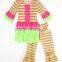 2015 High Quality Baby Girls Outfits Wholesale Children's Boutique Clothing Little Girls Boutique Matching Remake Clothing Sets