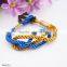 Simple Fashion Meaning Braided Nylon Rope Bronzy Anchor Bracelets For Gift