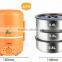2.2 L 3 Layer Lunch Box Electric Rice Cooker Timing Stainless Steel Inner Pot