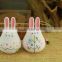 small rabbit Shape cute ceramic wind chime