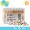 220tips double stick wooden sterile ear clean cotton buds