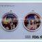 Manufacture acrylic material cartoon sex girl round keychain