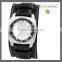 FS FLOWER - Wide Leather Western Man Watches