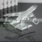 pure clear crystal propeller-driven aircraft/airline/Boeing aeroplane for crystal transport models with engraved (R-1051